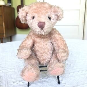 Vintage 5 Way Jointed Teddy Bear 8" Weighted Plush Tan Collectible Nursery